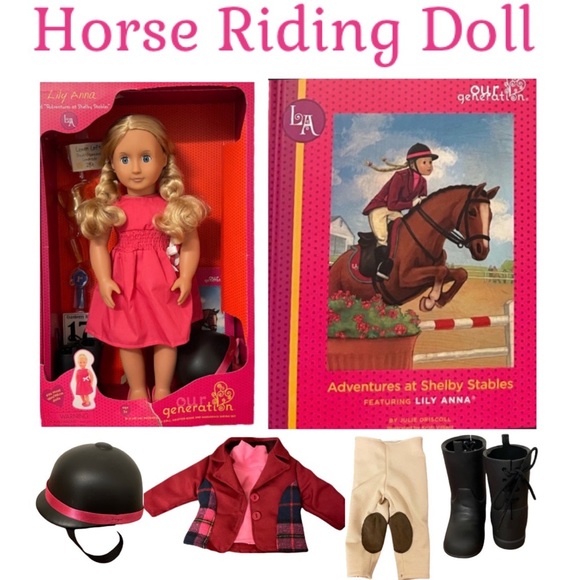 Our Generation Lily Anna 18” Doll & Horse Riding Set Clothing & Lemonade Set - Picture 16 of 16